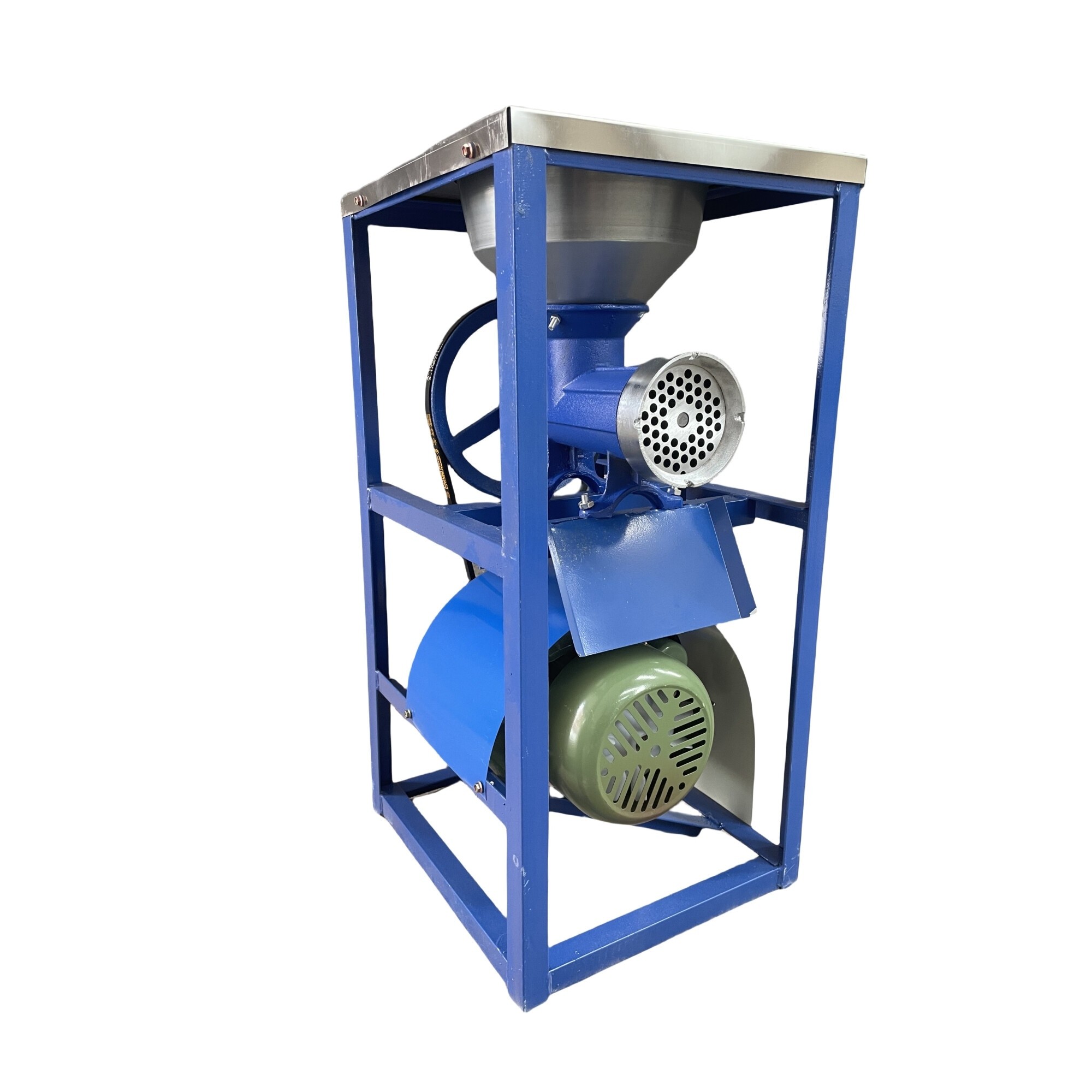 Masina de tocat carne Nr. 32 (Fonta) cu masa si motor electric 2500W 