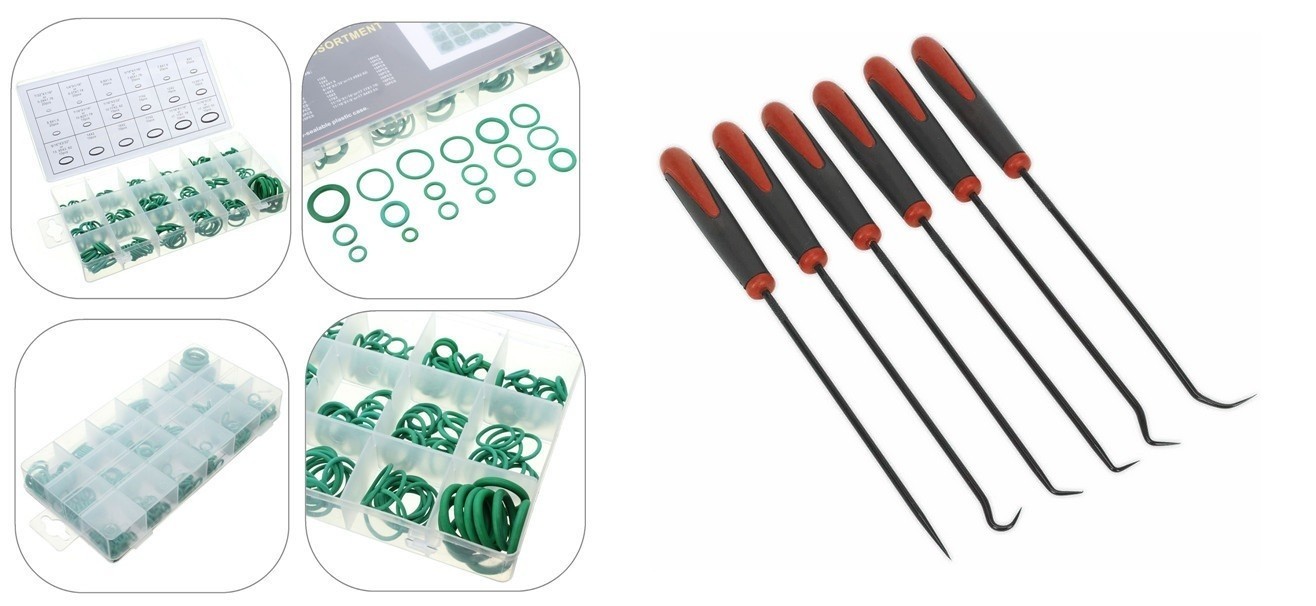 SET GARNITURI FRIGOTEHNICE O-RING PENTRU AER 279 PIESE + SET CARLIGE LUNGI, 6 PIESE BRICOMALL BM-279PCS