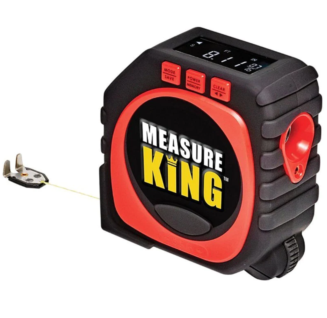 Ruleta multifunctionala 3 in 1 cu afisaj LED, Measure King, 3 modalitati de masurare, snur, rola si laser