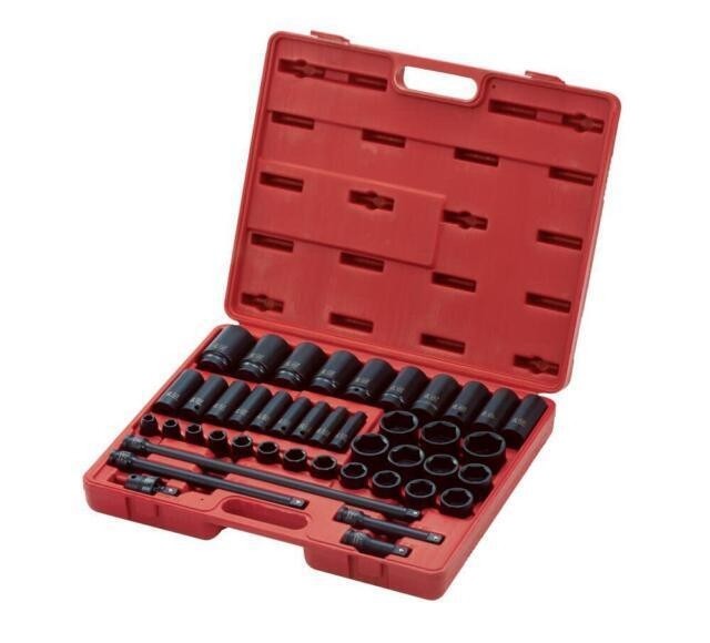 Trusa chei tubulare de impact 43 piese, 38mm, 78mm, 9-30mm, 1/2
