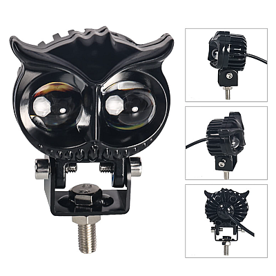 Proiector LED auto cu 2 FAZE putere 30W 6000K model bufnita BricoMall BM-2FZ