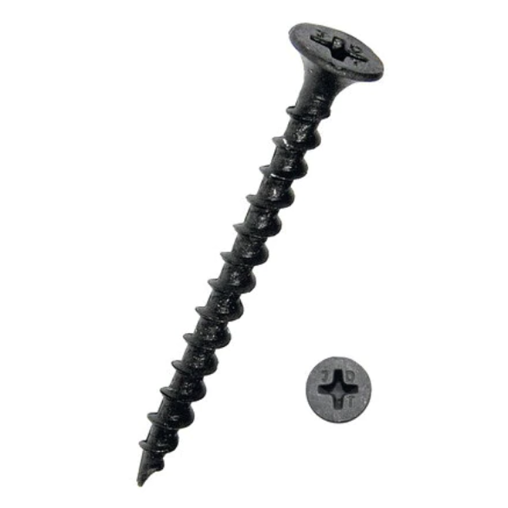 Cutie 200 piese NEGRESE pentru lemn 3.5 x 55 mm BricoMall BM-NGR-55MM