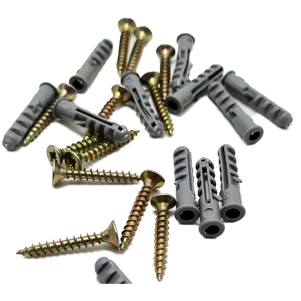 168 Buc. Surub dublu de 5 cap Plat BricoMall BM-SRB-5CAP