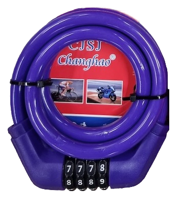 Antifurt ultrarezistent cu Cifru Mov BricoMall BM-LCT-M