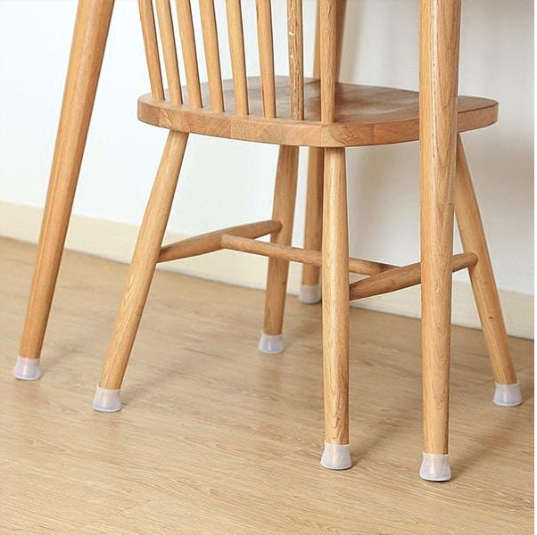 Set 8 protectii silicon pentru picioare scaun, masa