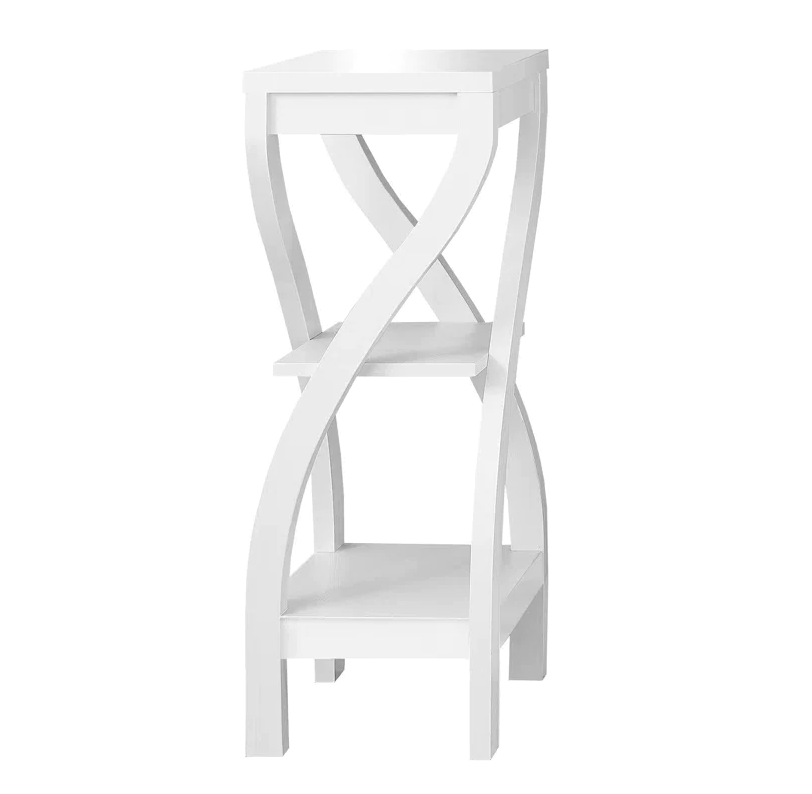 Etajera alba cu 3 polite, 85 x 30 cm