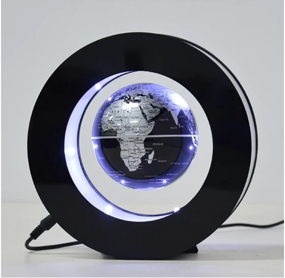 Glob magnetic in forma de O, sistem de levitare