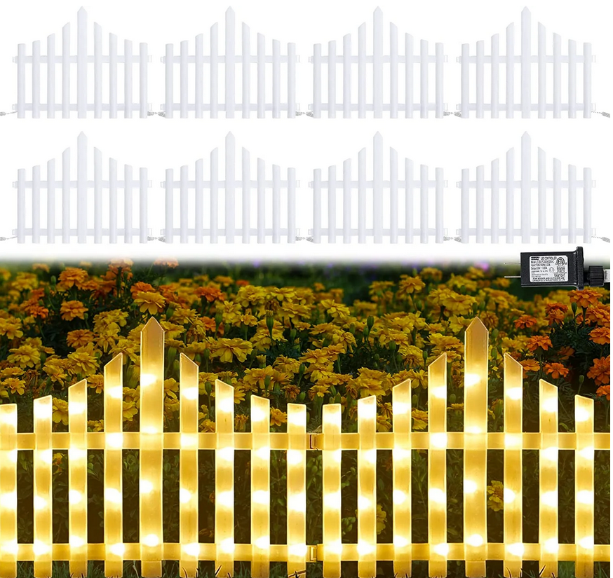 Gard decorativ pentru interior sau exterior, cu leduri alb cald sau multicolor, 2.80m, 8 moduri de iluminare, 220W