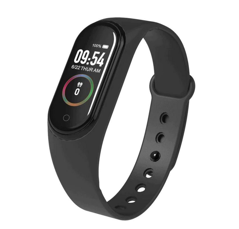 Bratara inteligenta fitness M4 cu masurarea tensiunii, Ritm cardiac, Nivel oxigen, Pedometru, Bluetooth