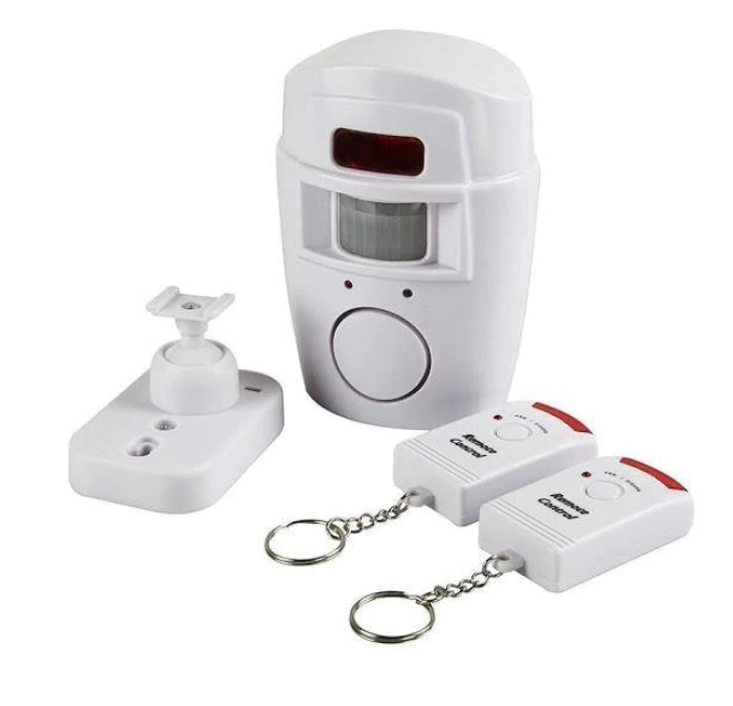Alarma wireless si senzor de miscare cu infrarosu, cu 2 telecomenzi
