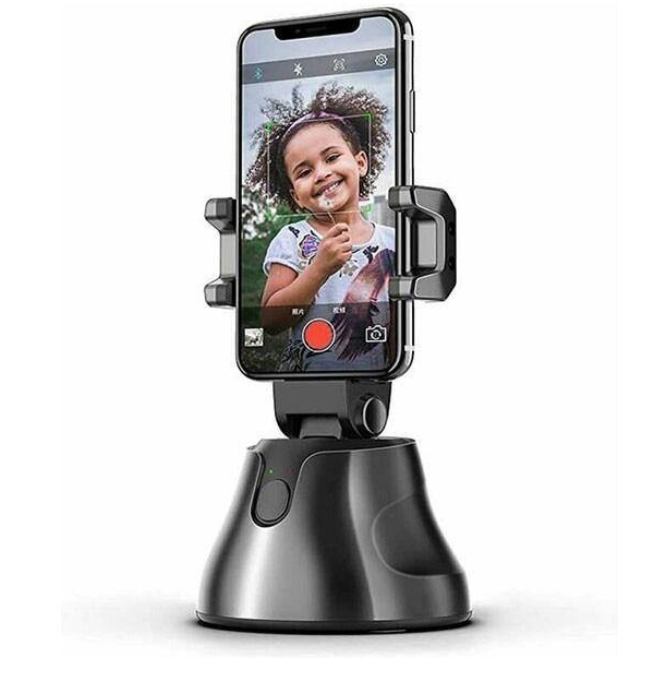 Suport rotativ telefon, cu recunoastere faciala si rotire 360 grade, Bluetooth