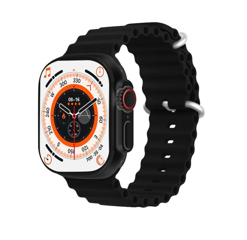 Ceas inteligent compatibil cu orice telefon, apel Bluetooth, incarcator wireless, metal SmartWatch Ultra Plus