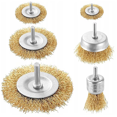 Set 6 perii din sarma pentru bormasina BricoMall BM-PRE6S