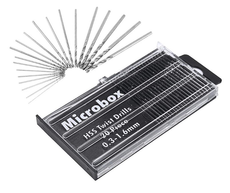 Set 20 de bucati HSS Mini Micro Burghie 0.3 - 1.6 mm BricoMall BM-SET20HSS