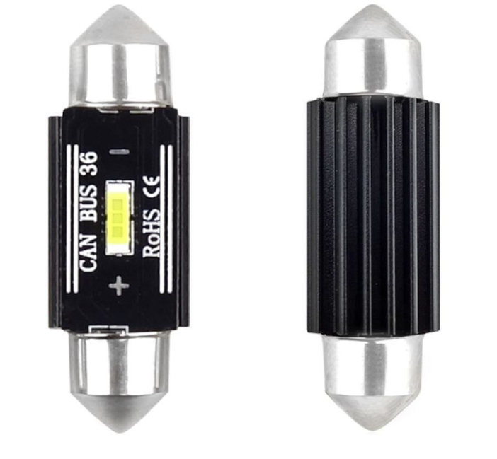 Set 2 Becuri Auto LED Bricomall Cambus SMD 1860 12-24V C5W 39 mm BM-SMD39