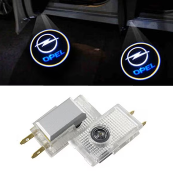 Set 2 Holograme Bricomall LED cu LOGO OPEL pentru Portiere BM-2HLO