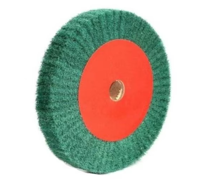 Disc Lustruit Inox Metale si Slefuit de Pasla cu Diametru 150 Mm Verde VERDE BricoMall BM-DSC-L150