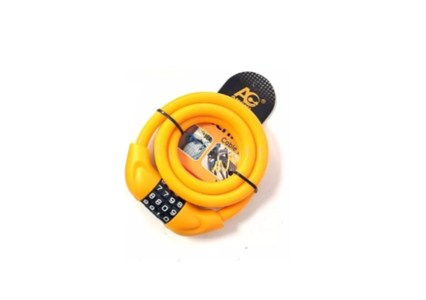 Antifurt ultrarezistent cu Cifru Galben BricoMall BM-LCT-G