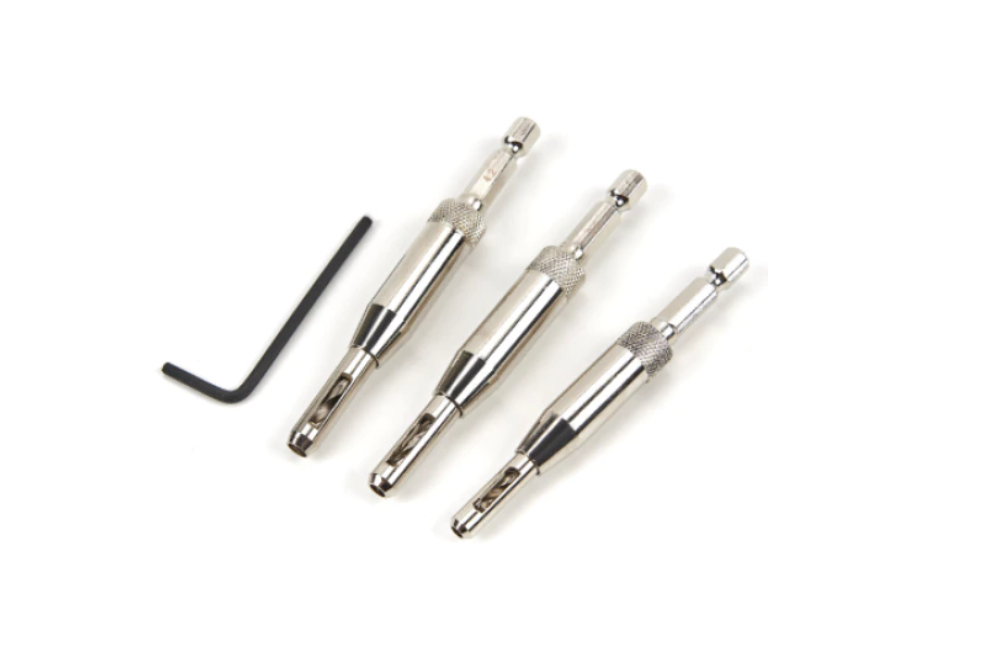 Set 3 Burghie cu Zencuitor si Limitator pentru Balamale BricoMall BM-SET3BRG