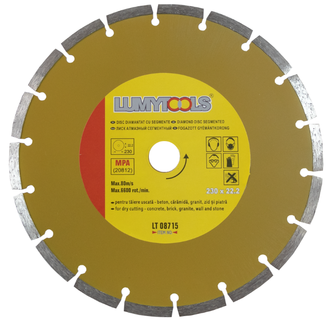Disc Diamantat 230 X 22.2 Mm Intrerupt BricoMall BM-230MM2