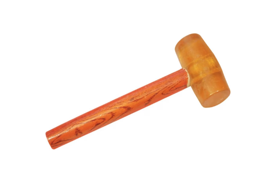 Ciocan pentru gresie/faianta din silicon cu maner lemn BricoMall BM-CNC-GRS