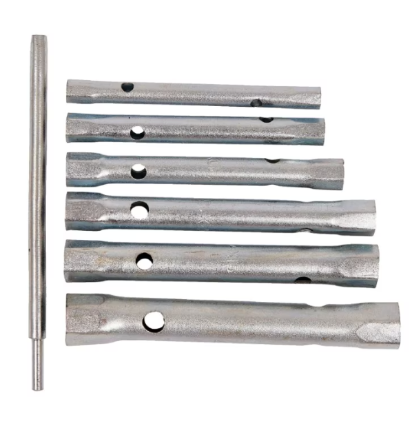 Set 6 chei tubulare duble tija operare 8 - 17 mm BricoMall BM-S8JRT5