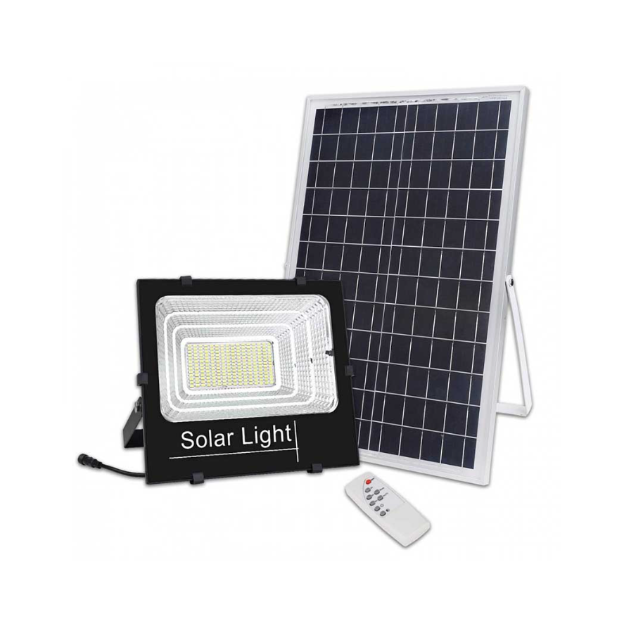 Proiector cu Panou Solar si Telecomanda, Rezistenta IP66, 200W BricoMall BM-PRCT200W