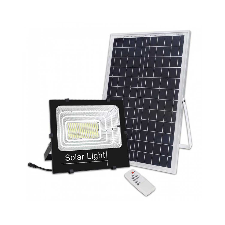 Proiector cu Panou Solar si Telecomanda, Rezistenta IP66, 50W BricoMall BM-PRCT50W