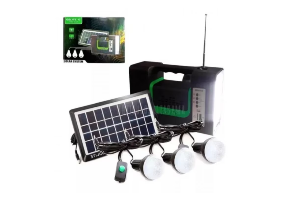 Kit lanterna cu panou solar fotovoltaic si Radio FM, Tescomak BricoMall BM-KIT-SLR4