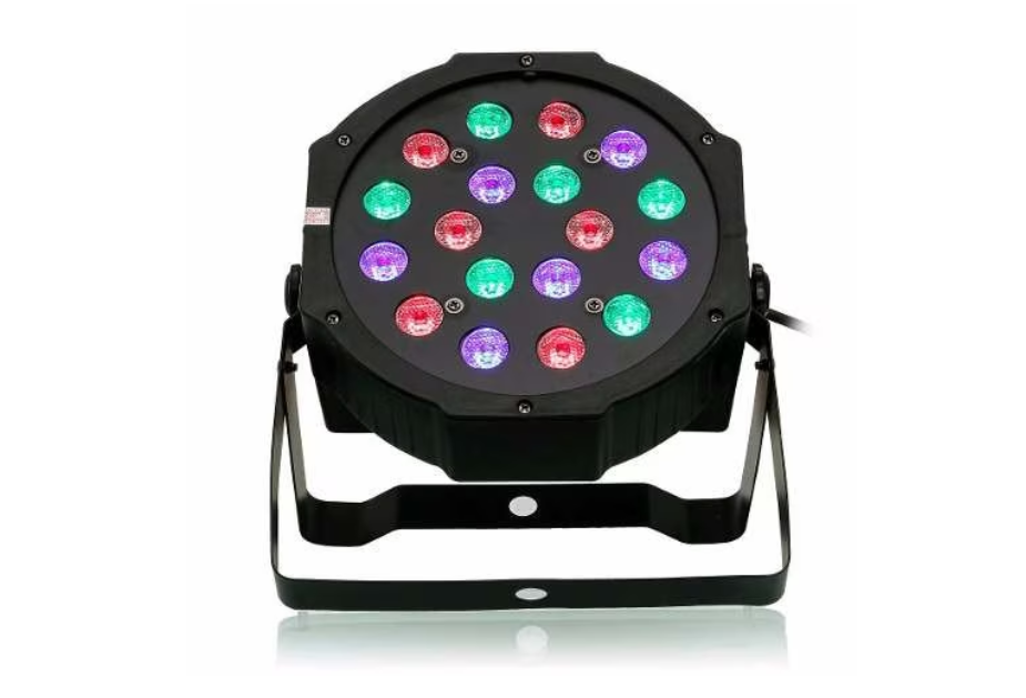 Proiector joc de lumini PAR 18 LED RGB Disco BricoMall BM-PAR-18LD