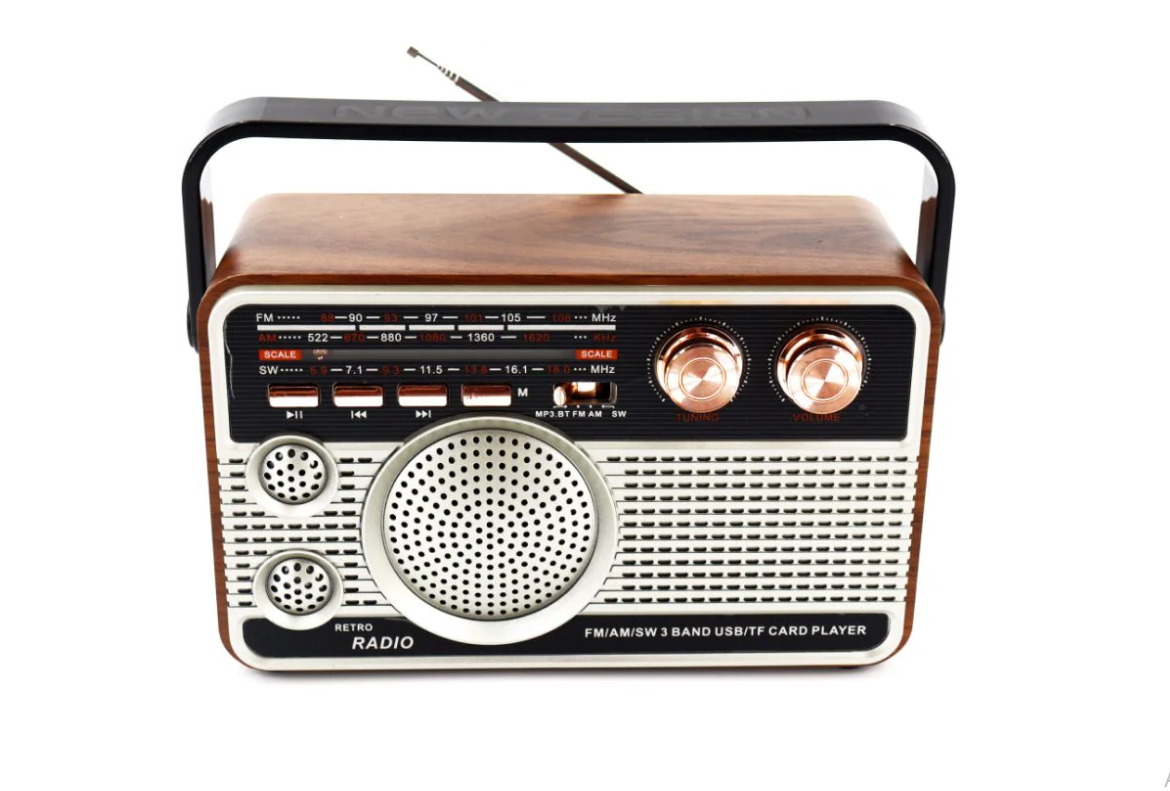 Radio Portabil FM/AM/SW, AUX, USB, Bluetooth, TF Card, 10 W , Control volum BricoMall BM-RDO10W