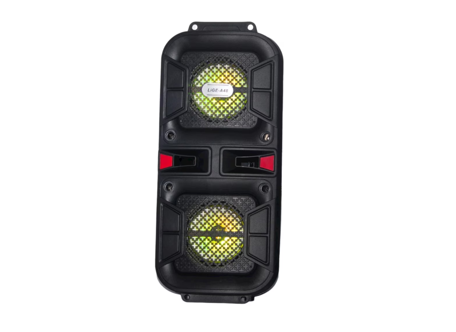 Boxa Portabila 50W, Lumini LED RGB, Bluetooth, SD, USB, Radio, Microfon si telecomanda BricoMall BM-BXO50W