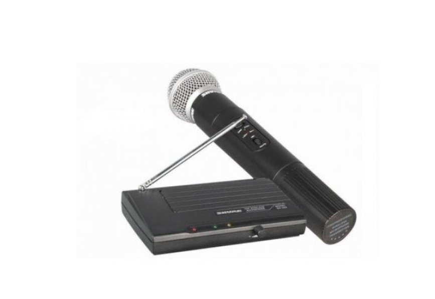 Microfon wireless, leduri indicatoare si buton volum, Profesional BricoMall BM-MCRF200