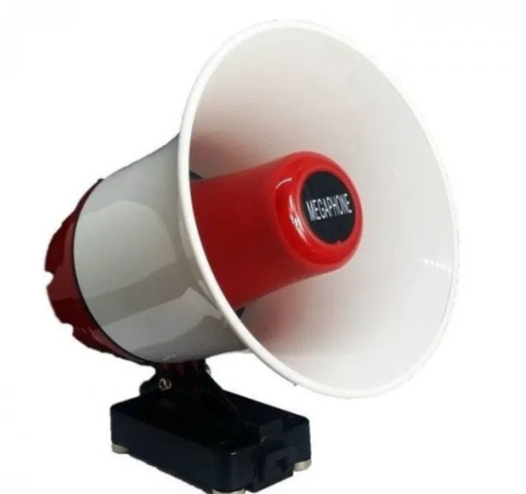 Portavoce auto megafon cu acumulator 111 DB BricoMall BM-MGFN111