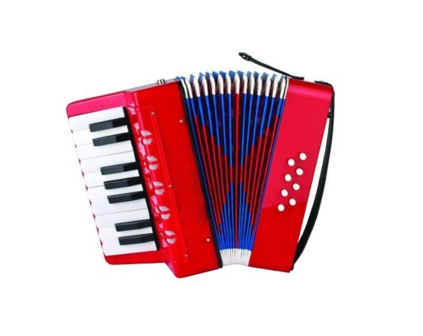Acordeon pentru copii, 17 clape, 8 basi BricoMall BM-ACRD-17CLP