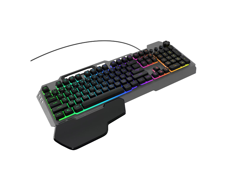 Tastatura Gaming Iluminata RGB,720 USB, Neagra BricoMall BM-TST720