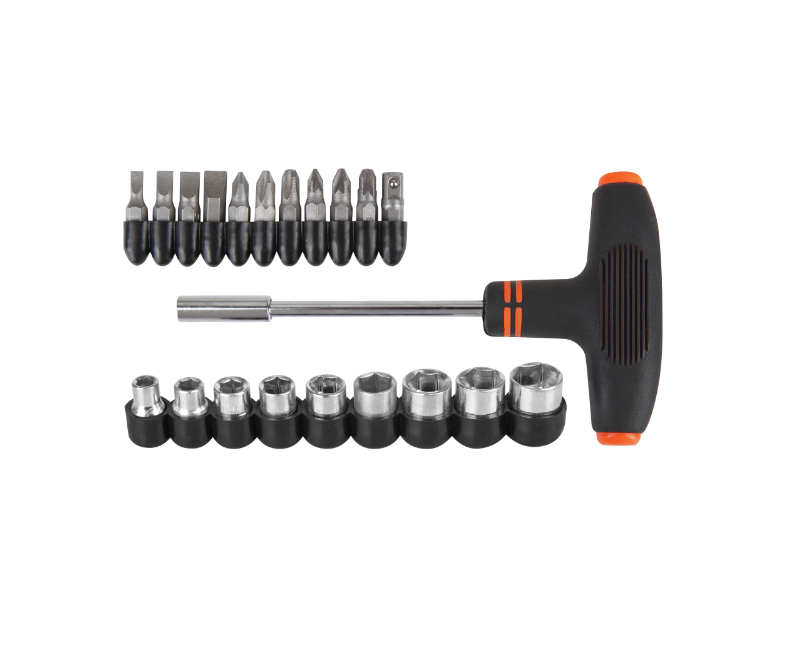 Surubelnita T, Set 21 bucati BricoMall BM-SRBT21B