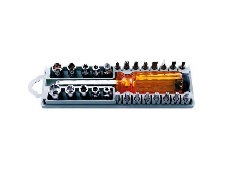 Surubelnita cu capete bituri, 28 buc BricoMall BM-SRBT28B