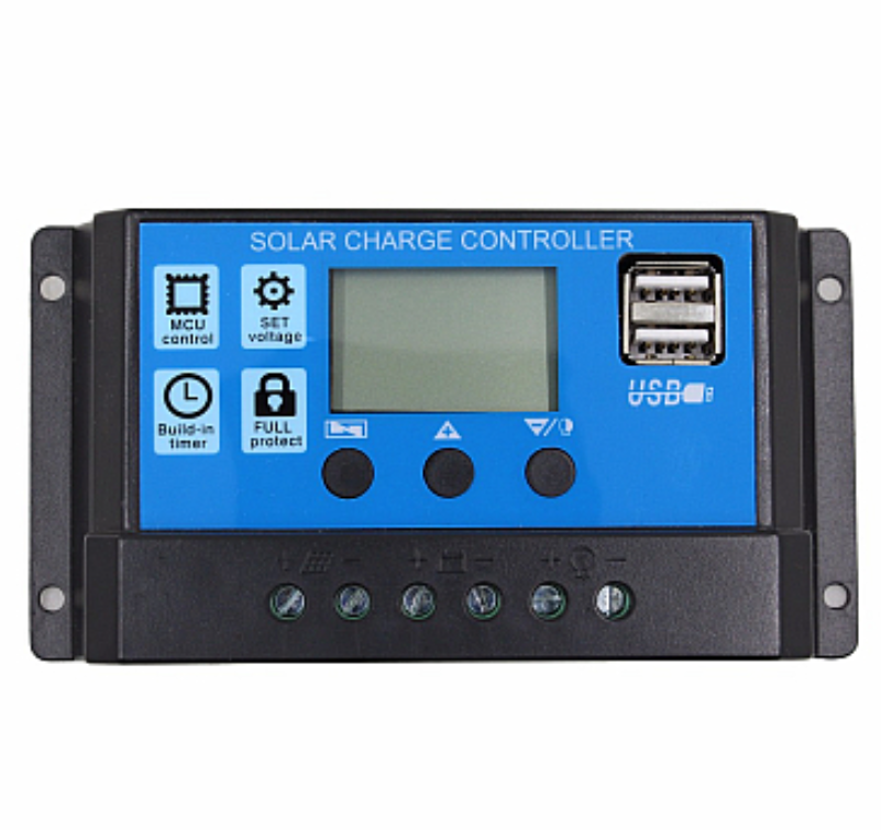 Regulator-controler solar PWM 20A 12V/24V 2 X USB ZD BricoMall BM-CNTR20ZD1