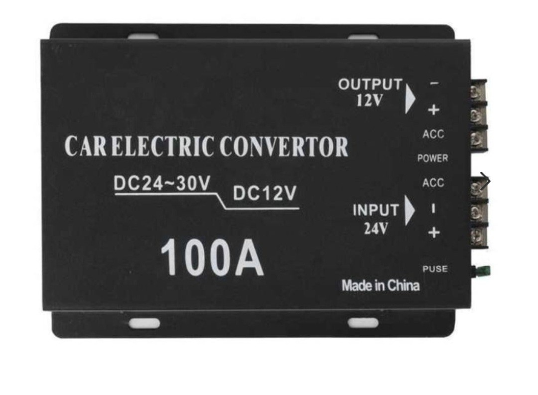 Convertor Auto 100A pentru Tensiune 24V - 12V