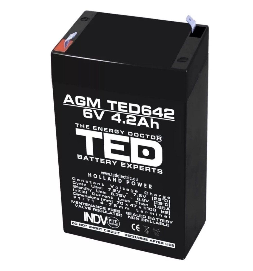 ACUMULATOR 6V 4,2AH