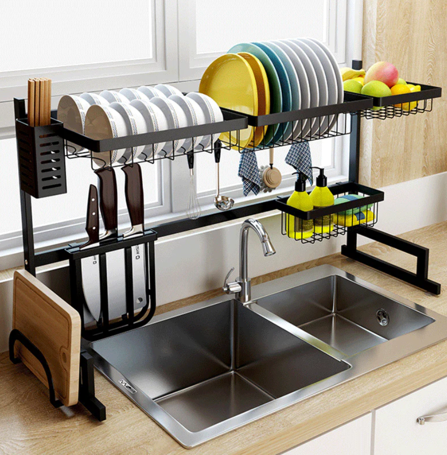 Organizator pentru uscat vasele din otel inoxidabil