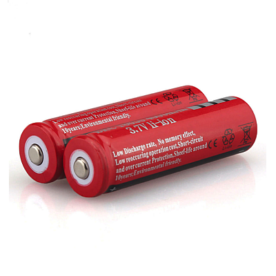 Set 2 Acumulatori Li-Ion 18650 4800mAh 3.7V terminal cu varf BricoMall BM-ACML-4800