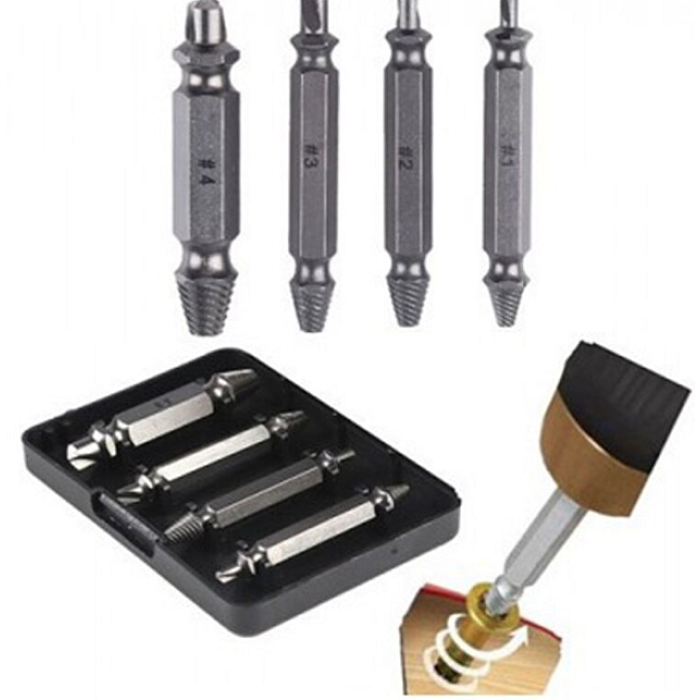 Set 4 burghie bormasina extractoare BricoMall BM-EXTR-4S