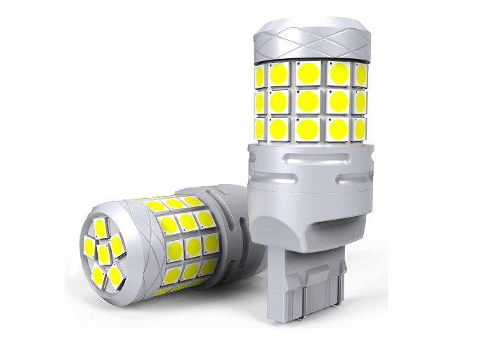 Set 2 becuri auto LED T20 42 SMD 120W 6000K 10000LM BricoMall BM-T20