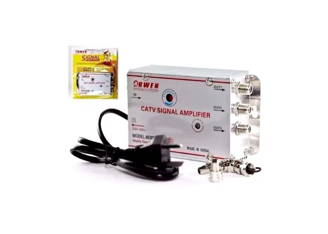 Amplificator de semnal TV 3 OUT BricoMall BM-AMPF-TV3