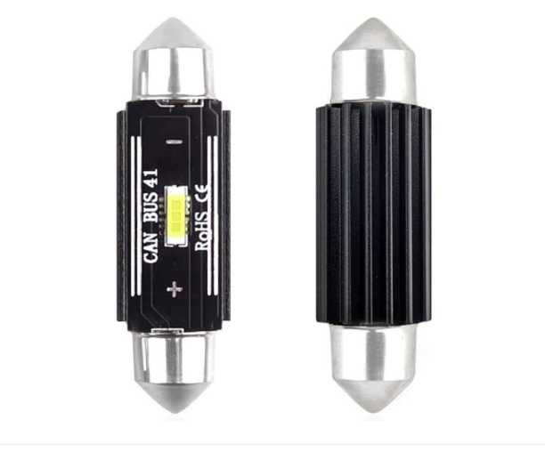 Set 2 Becuri Auto LED Cambus SMD 1860 12-24V C5W 41 mm BricoMall BM-SMD41