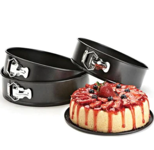 Set 3 tavi rotunde cu pereti detasabili pentru prajituri