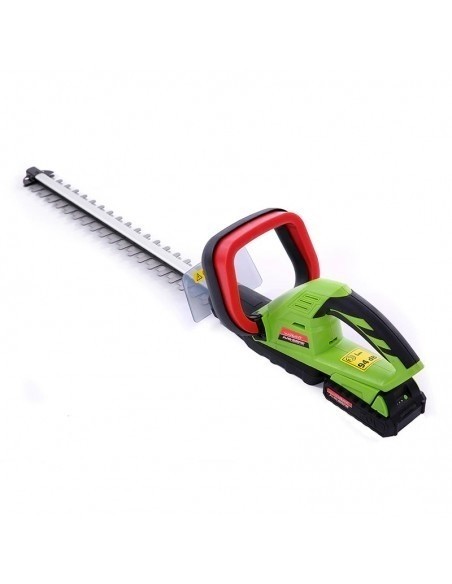 Trimmer pentru gard viu si pomi, cu 2 acumulatori, 20V - 2.0AH, lungime cutit 50cm