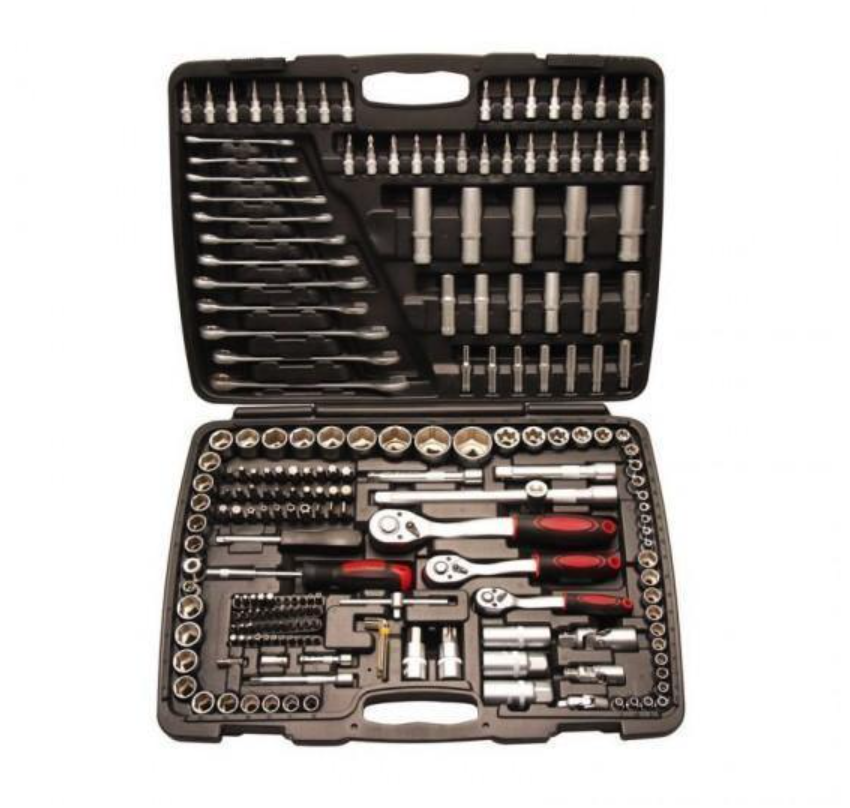Trusa 216 piese, chei tubulare si chei fixe
